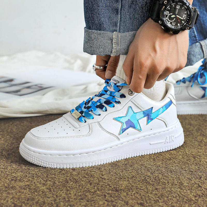 Star Sneakers Trendige weiße Herrenschuhe A ir Force One A j-Schuhe für Herren Skateboardschuhe für Herren Wang Yuans Putian-Schuhe im gleichen Stil_voghion.com