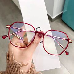 女性用の新しいファッショナブルな抗ブルーライト老眼鏡、中高年向けの大きなフレーム、男性用のスマートな高精細老眼鏡