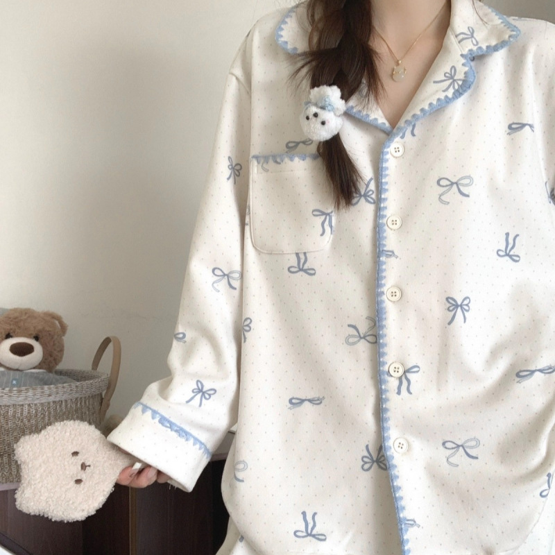 Al por mayor transfronterizo dulce arco 230g pijama de invierno de lana de la niña media luna envoltura con ropa cálida para el hogar conjunto