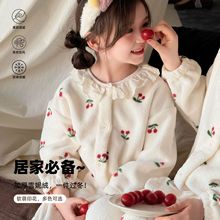 秋冬新款儿童睡衣宝宝家居服a类套装2025男童女童亲子装婴儿外套