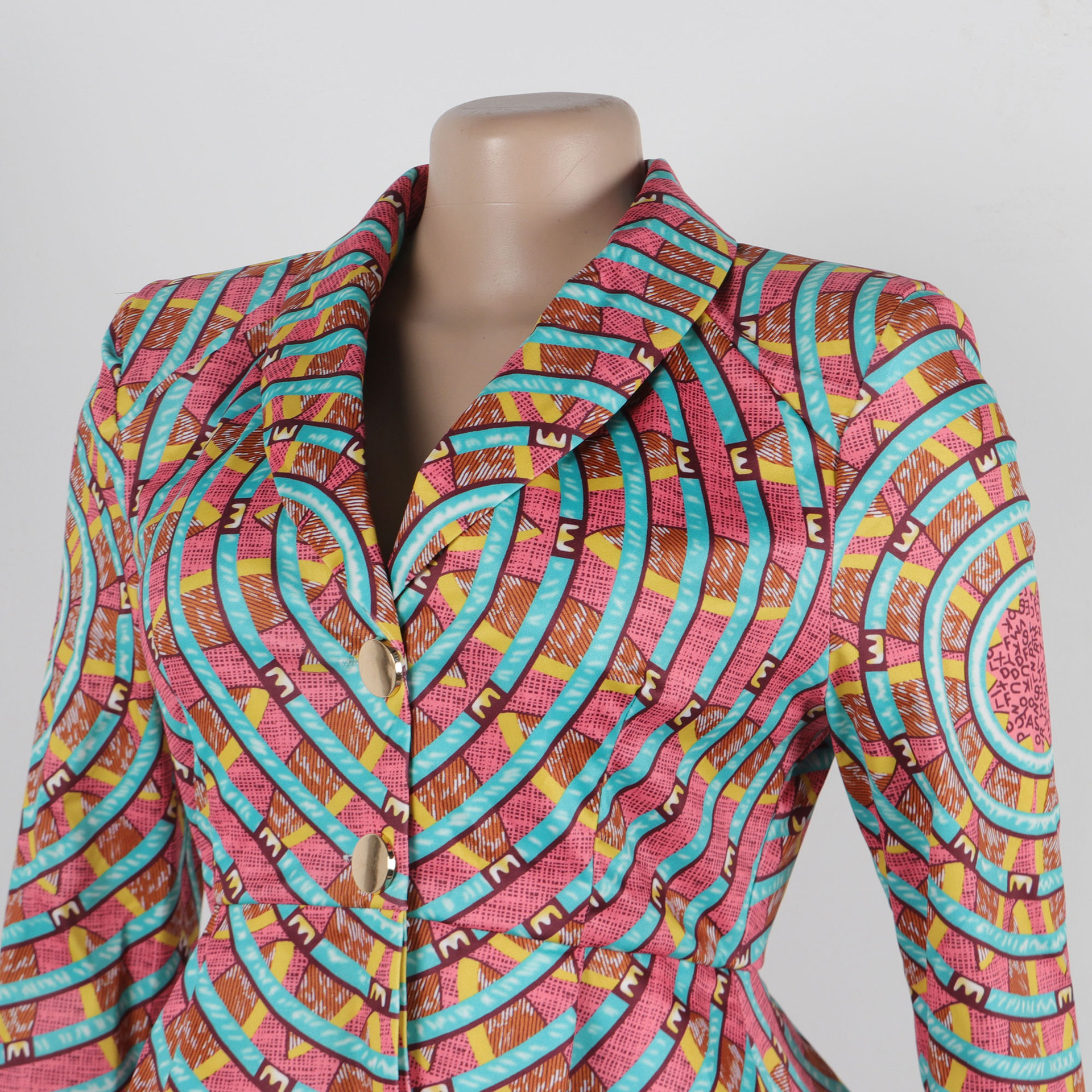 Women Spring Printed Top Hip Skirt Set