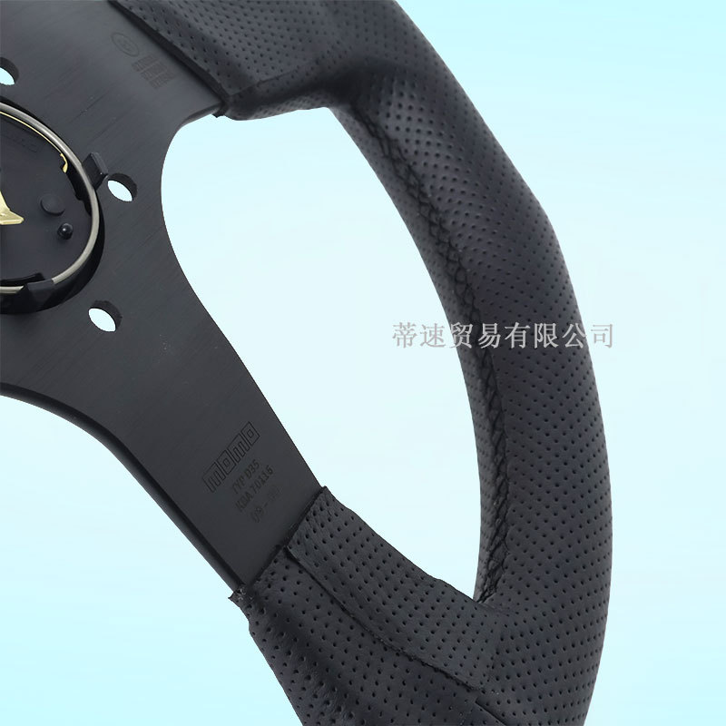 Factory Direct Sale Modified Momo Steering Wheel 14inch Embroidered Steering Wheel Competition Perforated Leather 350mm