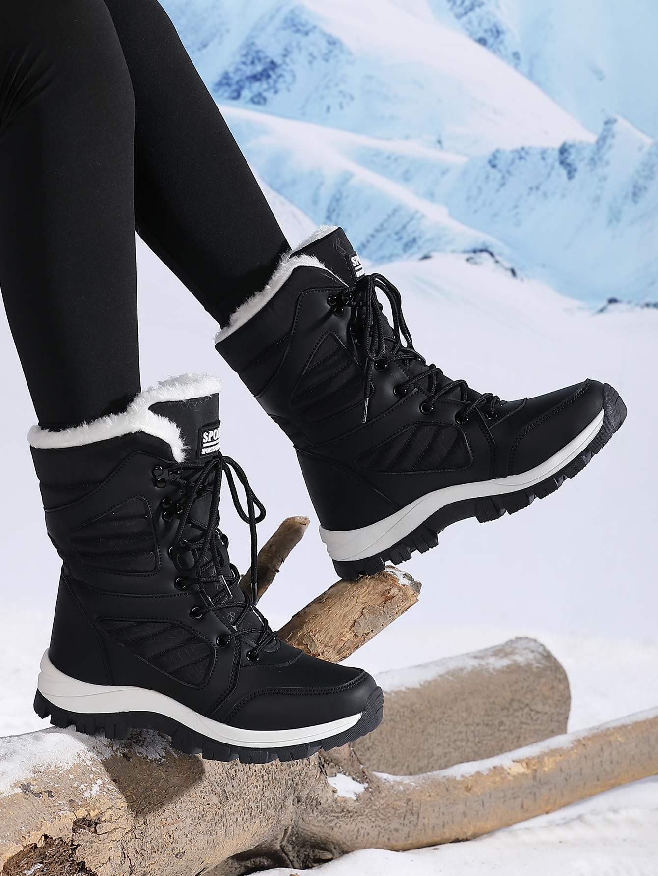 Thermo-Schneestiefel für Damen – wasserdicht – leichte Winter-Wander- und Skischuhe_voghion.com