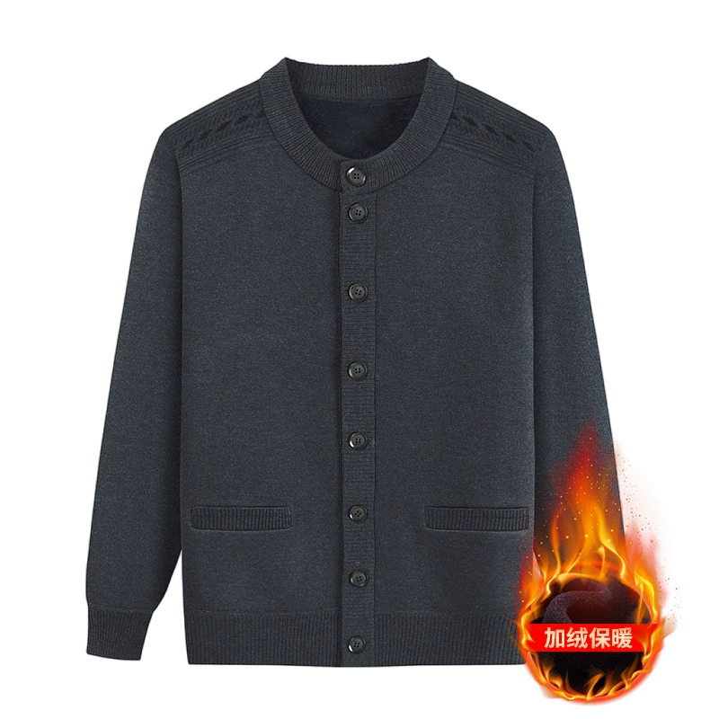 Фабрика Source: кардиган для папы, мужской трикотаж, одежда для мужчин среднего и пожилого возраста, бархатный жакет для дедушки, весна, осень и зима