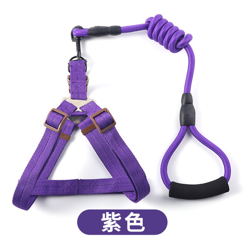 Pet Supplies Dog Leash Pets Dog Leash Medium and Large Explosion-proof Leash Leash Dog Rope Set Wholesale