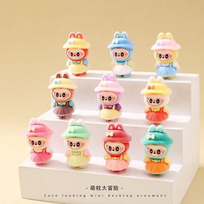 带孔裙子变装植绒拉布布可乐系列串珠笔手机包链diy手工饰品材料|undefined