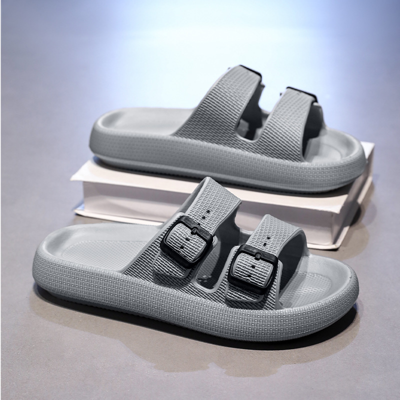 Zapatillas de hombre verano nuevo par zapatos Birkenstock deportes al aire libre moda todo fósforo playa interior zapatillas de dos barras mujeres