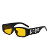 Brand sunglasses with letters suitable for men and women, glasses hip-hop style, European style, internet celebrity, punk style