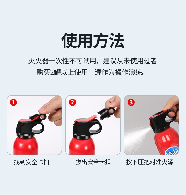Xiaoba 13B Vehicle-Mounted Water-Based Fire Extinguisher for Private Cars, Small and Convenient, Annual Vehicle Inspection Fire Equipment, Genuine Product