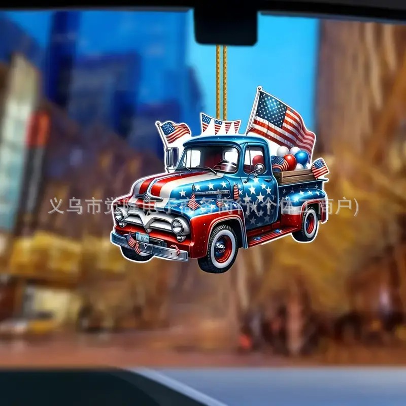 Ventas transfronterizas de banderas creativas y automóviles creativos de decoración de automóviles colgantes