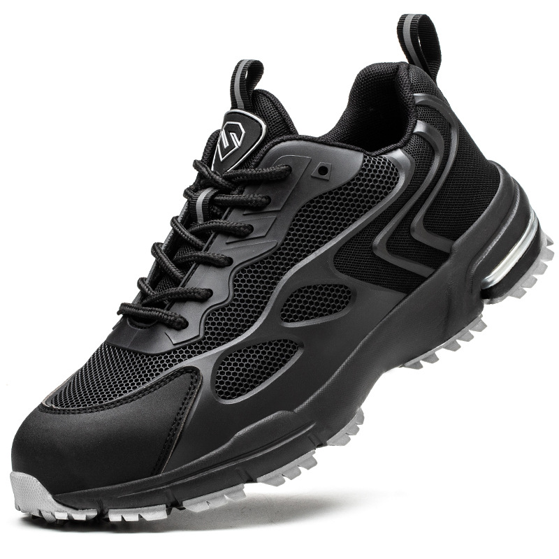 Zapatos de protección laboral anti-batida anti-perforación zapatos de trabajo antideslizante aislamiento eléctrico zapatos de seguridad al por mayor estándar nacional anti-batida cabeza de cuchilla