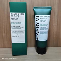 クロスボーダーSOMEBYMI沙柏蜜茶樹洗顔料100ml深層洗浄補水保湿代理