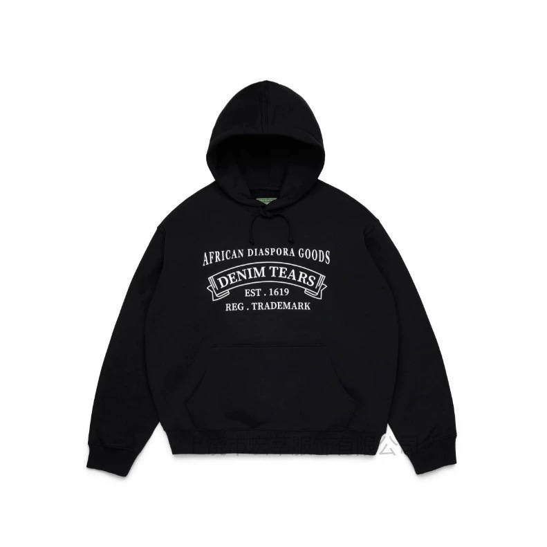 26 American retro college style DENIM TEARS letter print hooded sweatshirt for men in autumn 26 American retro college style DENIM TEARS letter print hooded sweatshirt for men in autumn