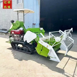 25马力水稻小麦联合收割机青稞收割脱粒履带自走式收割机