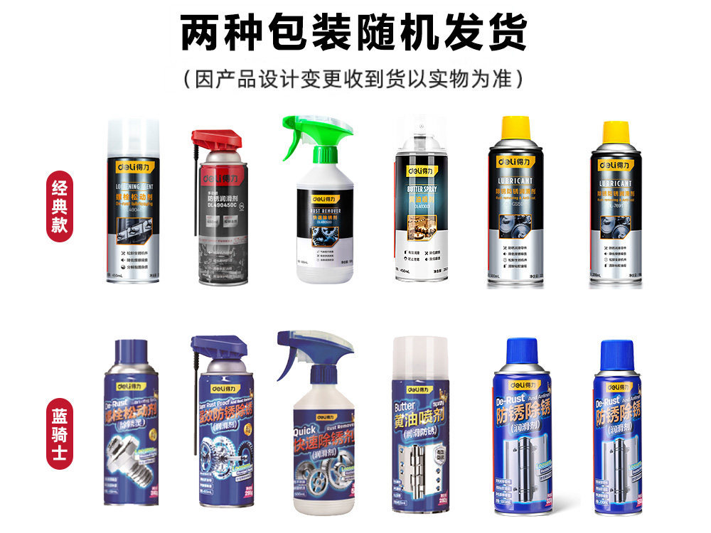 Suitable for Deli liquid grease spray, specialized lubricant for door locks, mechanical car door and window hinges, and noise-reducing lubricant