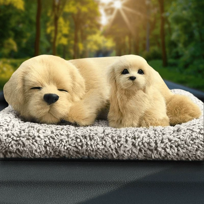 Aktiv kömürlü qoxu uducular — Supplies Activated Carbon Artificial Dog - mother-and-child-squat-yellow-labrador