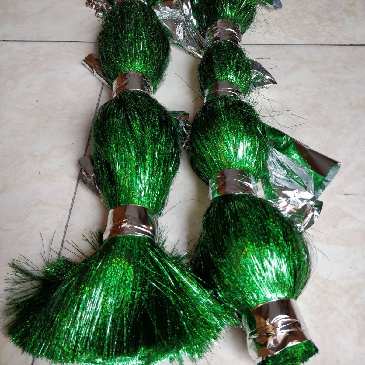 弯弯橘色水晶丝玫红金属假发饰丝4毫米宽度深绿水晶条深蓝水晶丝