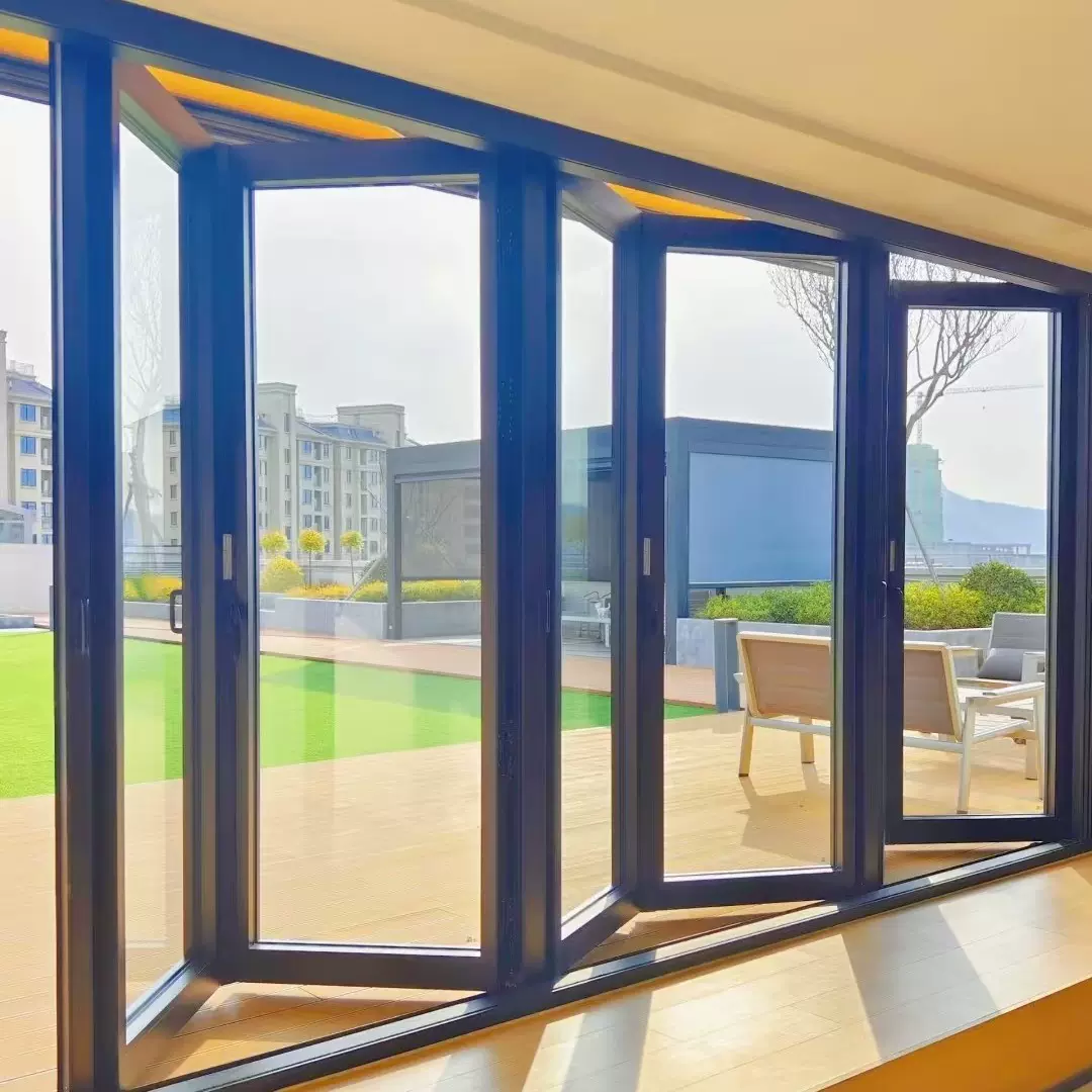 定制客厅阳台室内左右折叠窗吊轨卧室书厨房卫生间推拉折叠窗