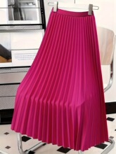 G 15101 Elegant Pleated Skirt with Drape ŷ����׹����ȹ