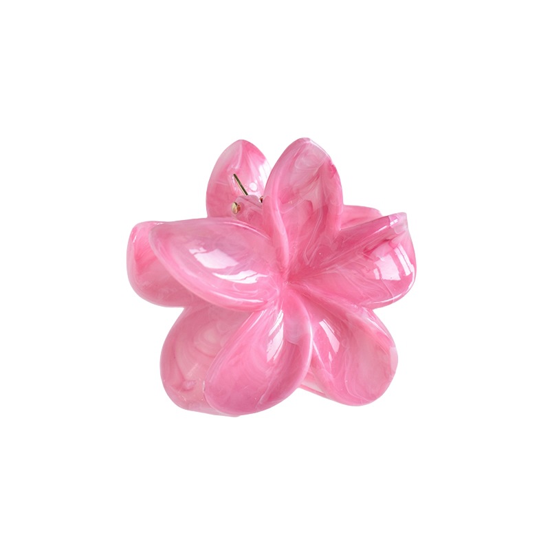 38g Weight Hair Claws Hair Accessories Type 1 Piece Quantity Casual Occasion Plastic, Resin Material Plumeria Pattern Women's Gender Simple Style Style Simple Style Women's Plumeria Plastic Resin Hair Claws 11