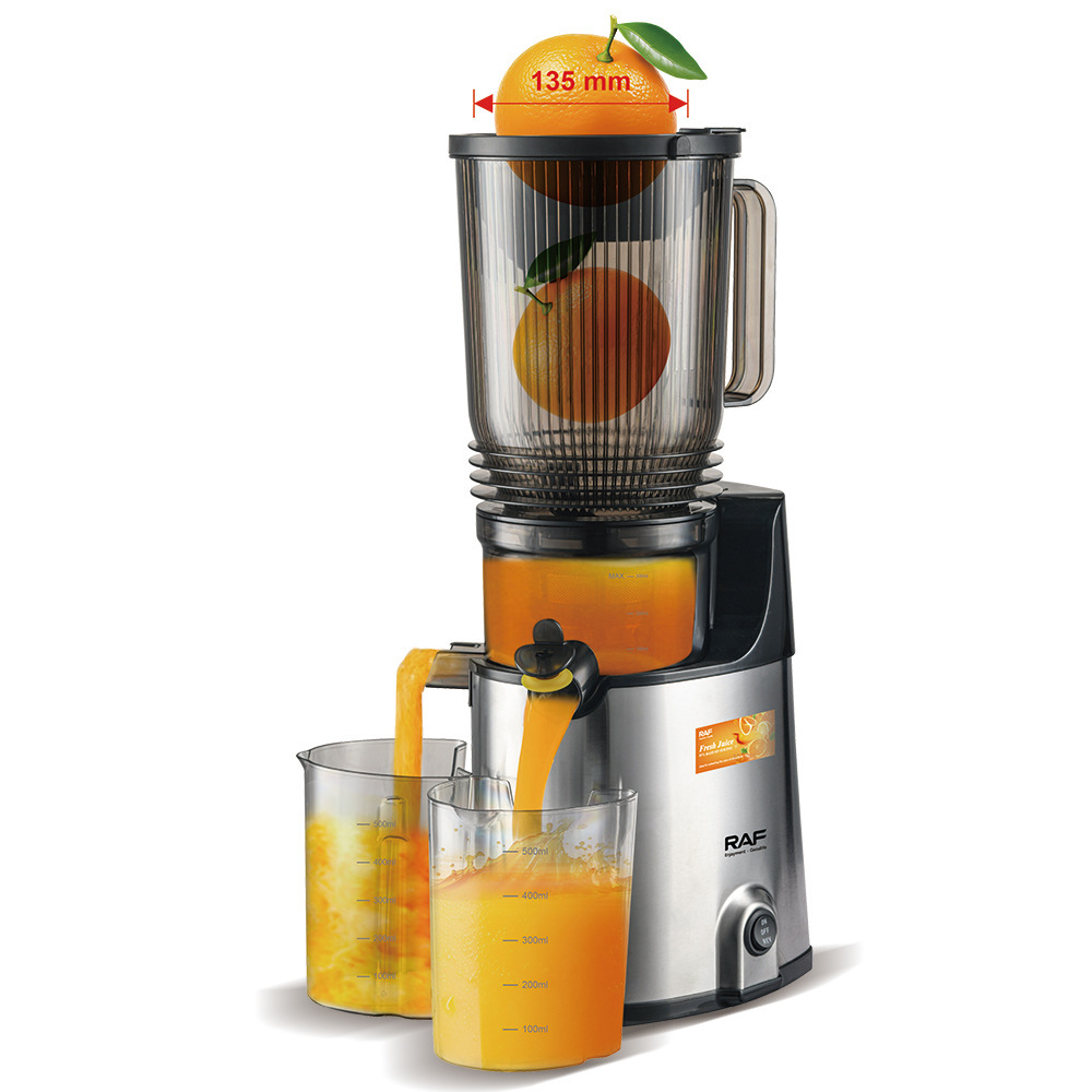 Exprimidor multifuncional de regulación Europea RAF exprimidor de frutas y verduras separación de residuos de jugo crudo máquina de jugo doméstico totalmente automática