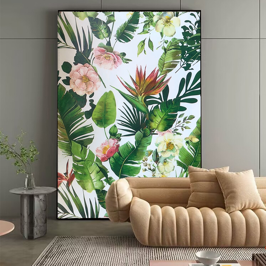 Yapay Yeşil Bitki Çiçek Kendinden Yapışkanlı Ev Dekorasyonu Yapı Malzemeleri TV Arka Plan Duvar Yatak Odası Oturma Odası_voghion.com