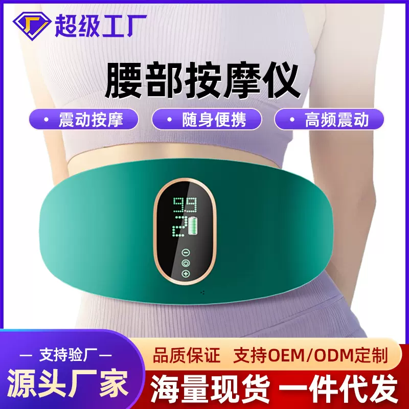 新款跨境按摩腰带健身器材家用充电震动抖抖机多功能腰部按摩仪