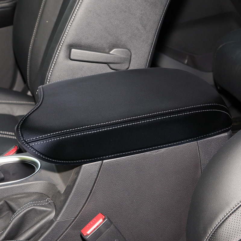 Funda protectora de cuero para la caja del reposabrazos central del Ford Everest 19-21, para la palanca de cambios del interior del coche.