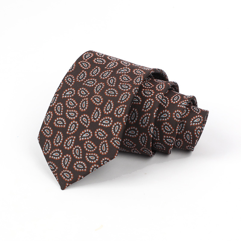 Corbata de hombre jacquard bordado 8CM poliéster seda corbata tejida hombre sentido superior l corbata logo diseño y producción