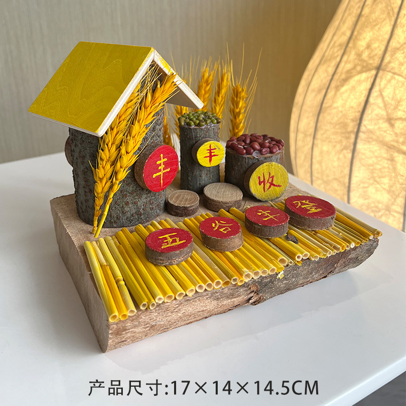 Nueva casa de madera artesanal de bricolaje paquete de material de bricolaje jardín de infantes rompecabezas luminoso regalo de Navidad decoración al por mayor