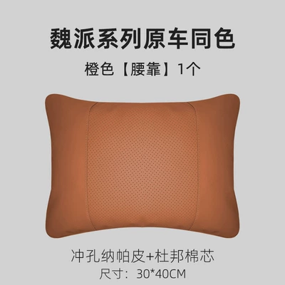 Lumbar Support Original Car Color – Headrest - orange-lumbar-support-blue-mountain