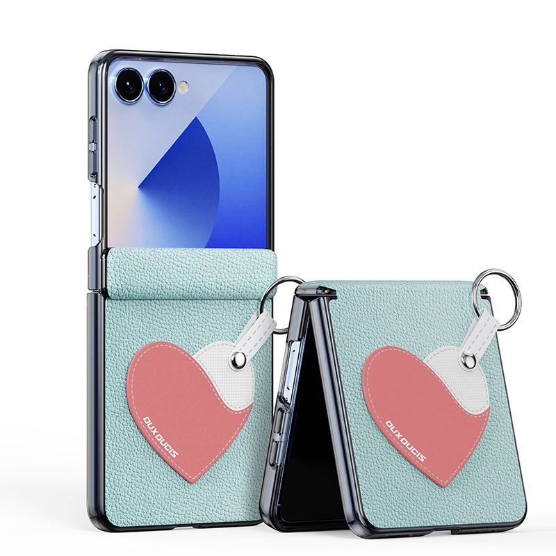 卸売に適したサムスン ZFlip7 携帯電話ケース磁気折りたたみスクリーンフリップ 6 小さな新鮮な PU レザー保護ケースケース|undefined
