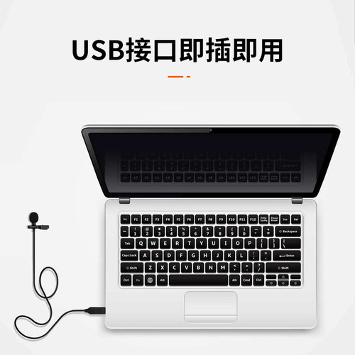 Mini USB Built-in Sound Card Microphone for Computers Laptops Livestreaming Online Classes Recording Lavalier omnidirectional Small Microphone