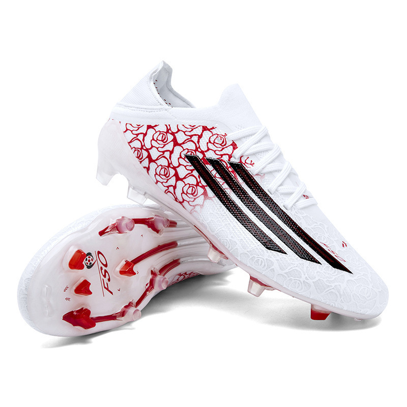 Zapatillas de Fútbol para Entrenamiento en Césped Tacos AG TF Tejido Volador Ligero para Césped Natural y Artificial