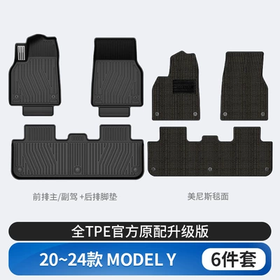 Suitable for Tesla Model Modelə uyğun ayaqaltı - tesla-model-y-tpe-floor-mats-menis