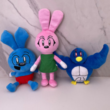 蓝兔粉兔Riggy Monkey Plush毛绒公仔跨境热售玩具兔子玩偶现货