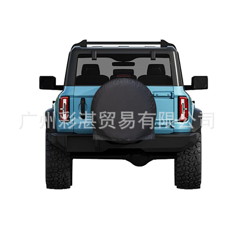 Cross-Border Car Tire Cover with Windproof Hook, Universal Tire Cover, Oxford Cloth Waterproof, Sun-Proof, and Dirt-Proof Spare Tire Cover
