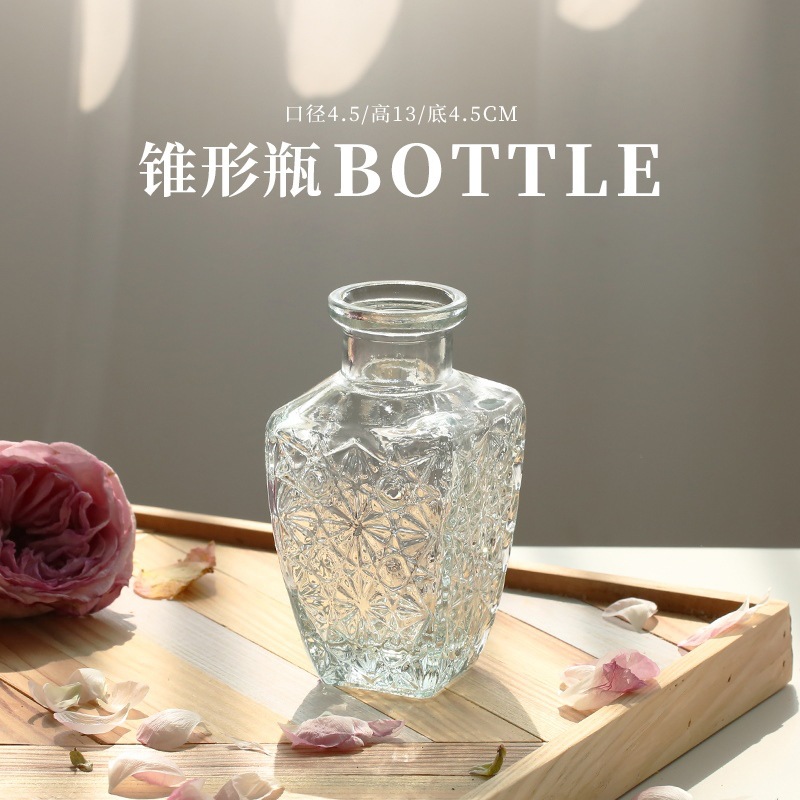 Jarrón creativo combinación árbol patrón vintage jarrón decoración ins viento neto rojo moderno simple jarrón de vidrio al por mayor