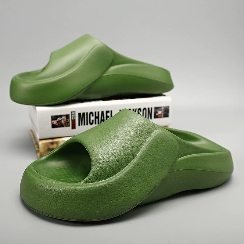 Тапочки, мягкие тапочки на толстой подошве, тапочки с поднятием высоты для пар, летние сандалии, Мужская обувь из ЭВА, домашняя и уличная