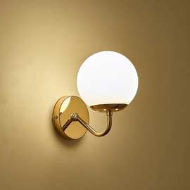 现代简约壁灯卧室床头灯客厅书房金色北欧轻奢防蚊虫密封墙壁灯