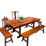 Bahua твердый дерево большой доска бревенчатая босс босс босс чайная доска Akanbasa Розовый дерево деревянный стол чайный стол чай