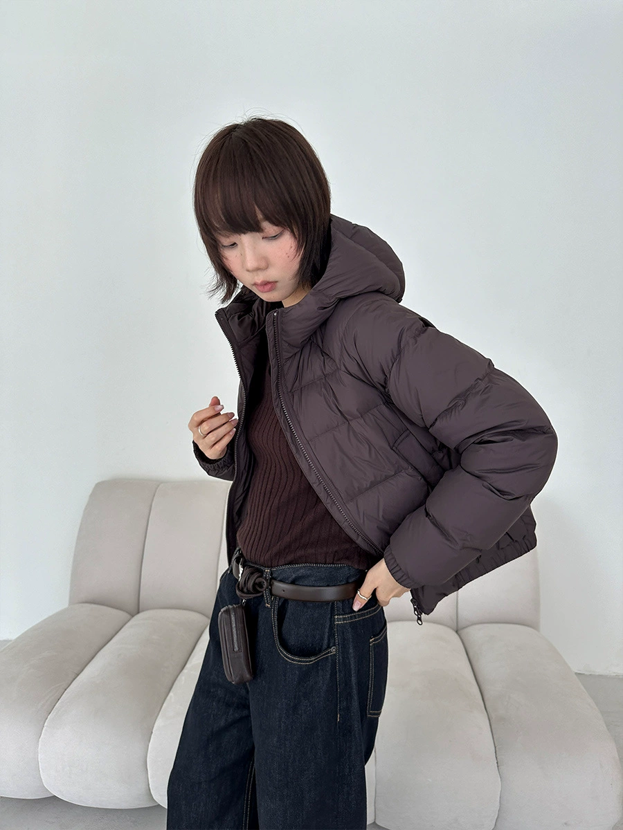 Winter velvet windproof down jacket, duck down