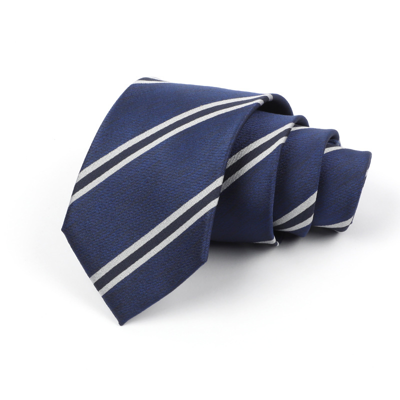 Corbata de hombre jacquard bordado 8CM poliéster seda corbata tejida hombre sentido superior l corbata logo diseño y producción