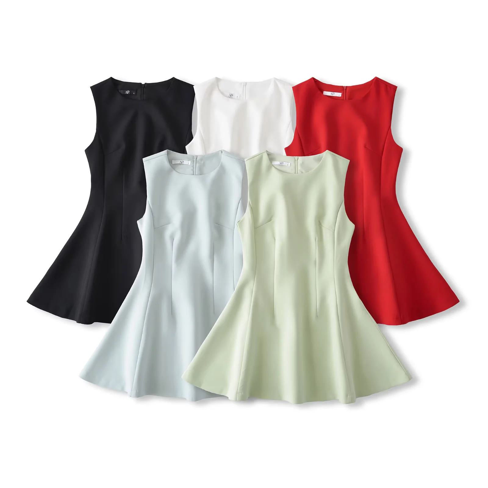 Brace with a round collar sleevless