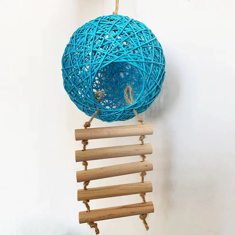 Попугай Хомяк Игрушка ротанг мяч гнездо