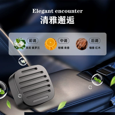 Diffuser Cross-Border Fragrance Car – Car Perfume Aromatherapy - 335-gray-full-alloy-encounter-flavor-4-pieces
