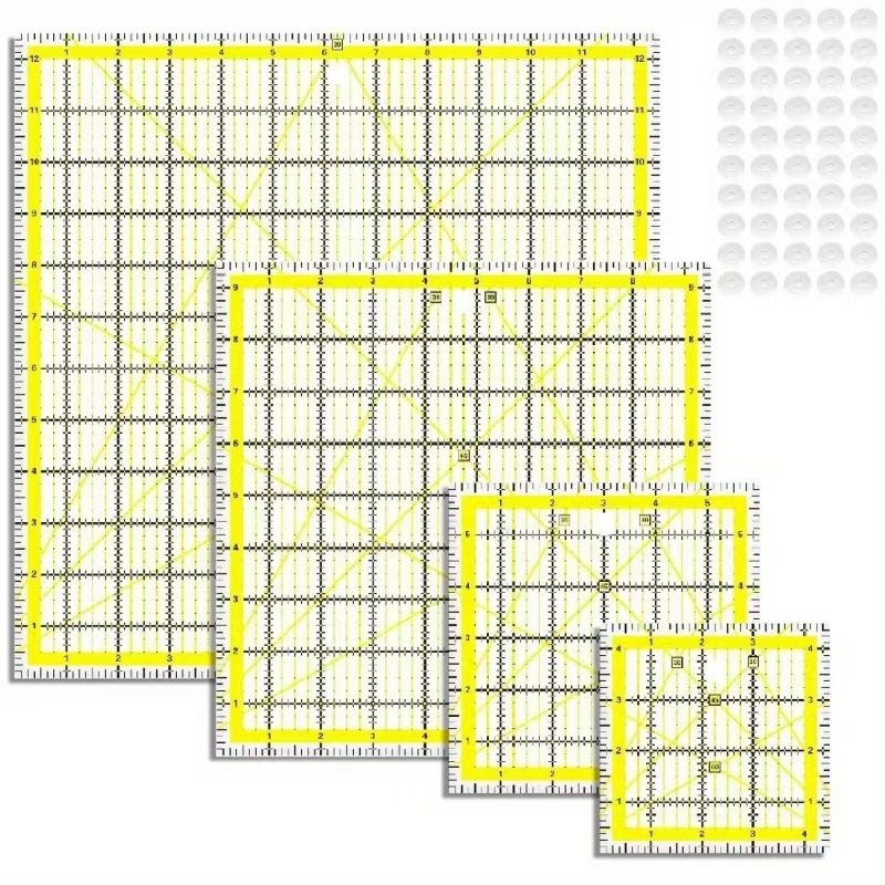 Venta al por mayor de todo tipo de plantillas huecas de formas especiales spot acrílico tallado CNC nueva regla de mosaico de siete piezas