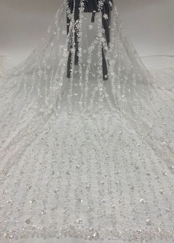 2022 New Fresh Bead Embroidered Fabric hot Wedding Dress Women's Dress Fashion Clothing Accessories Export High Quality