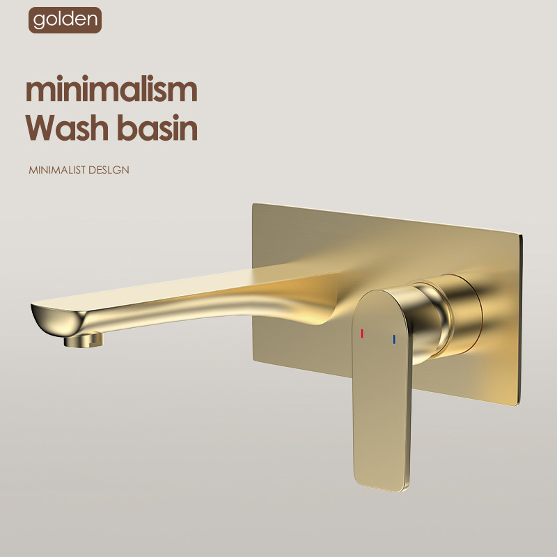 Uno por uno, los grifos en la pared están ocultos con lavabos faciales incrustados, lavabos, lavabos de pared enterrados, lavabos fríos y calientes