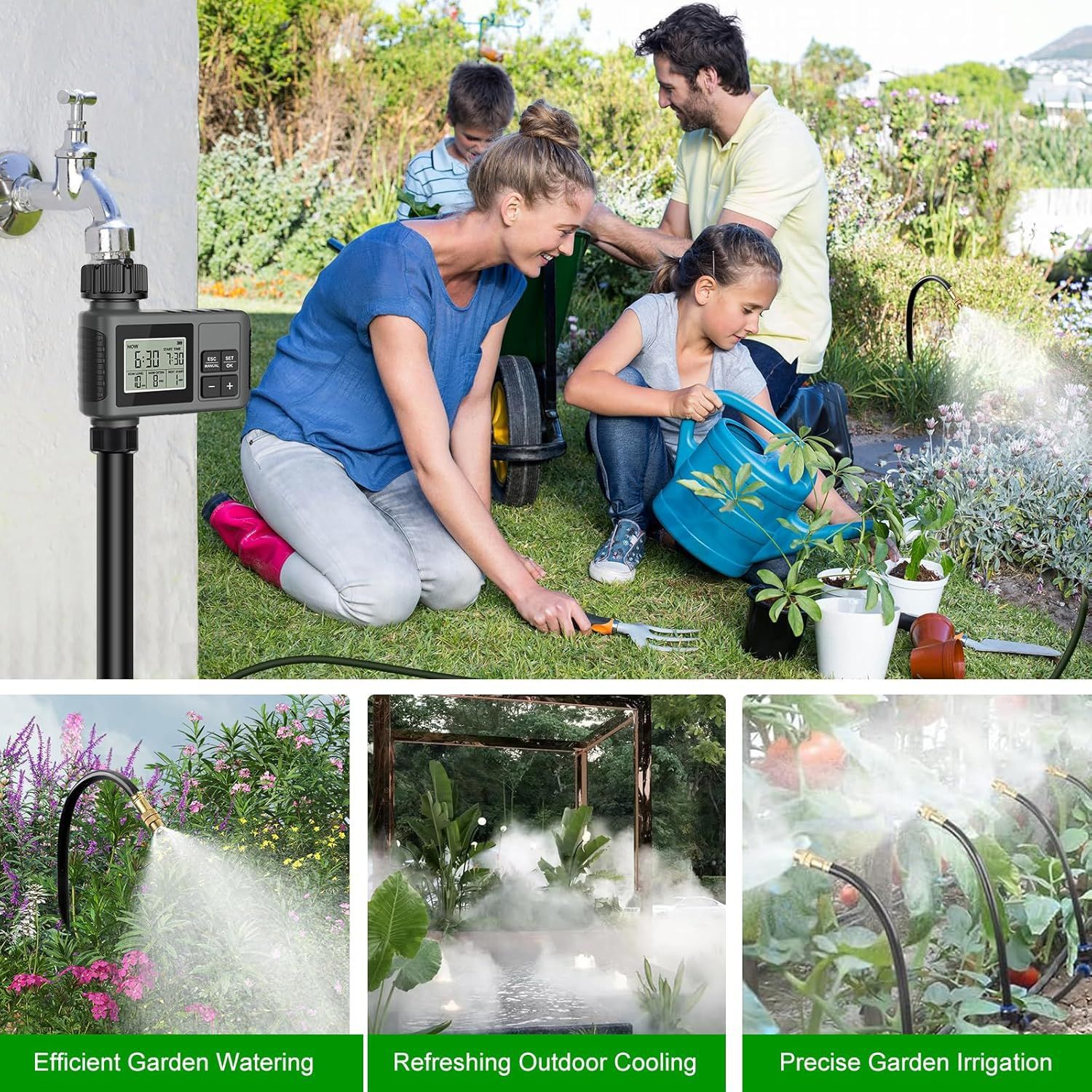 Centralina irrigazione automatica per giardino e cortile_voghion.com